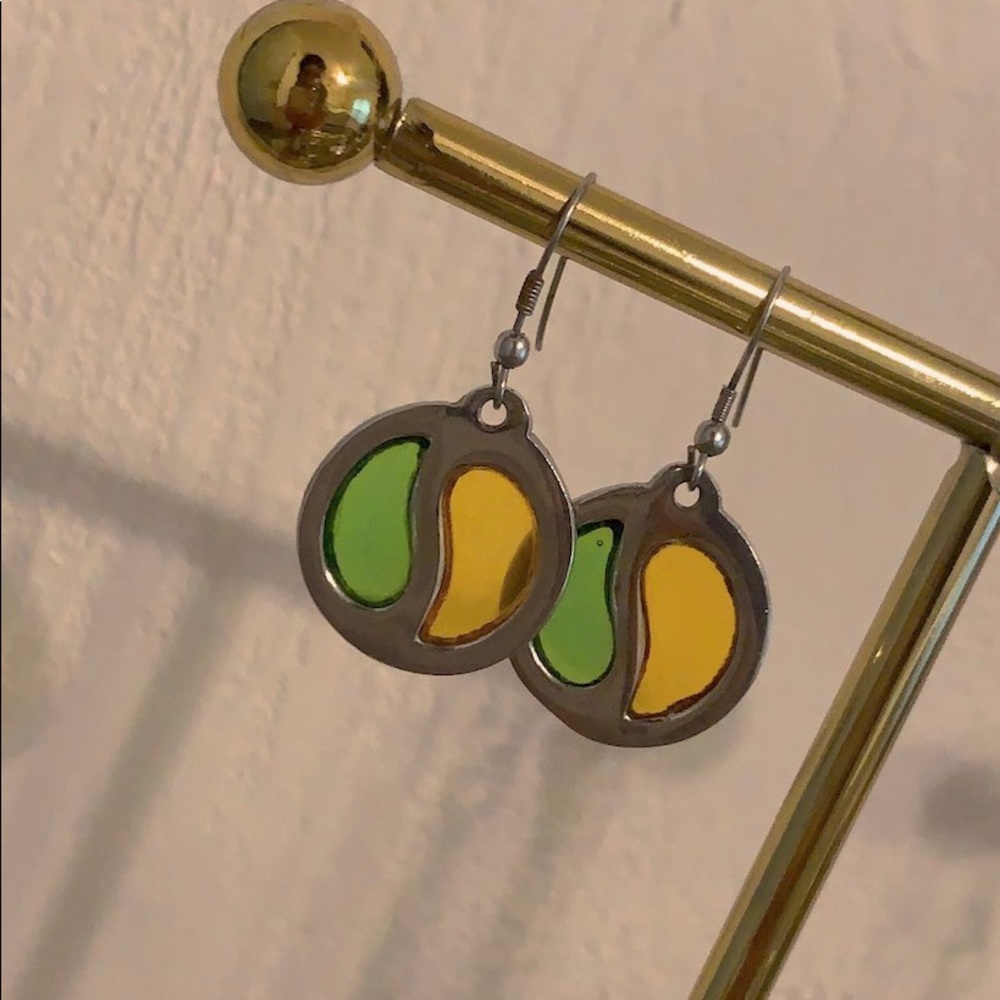 y2k dual tone earring